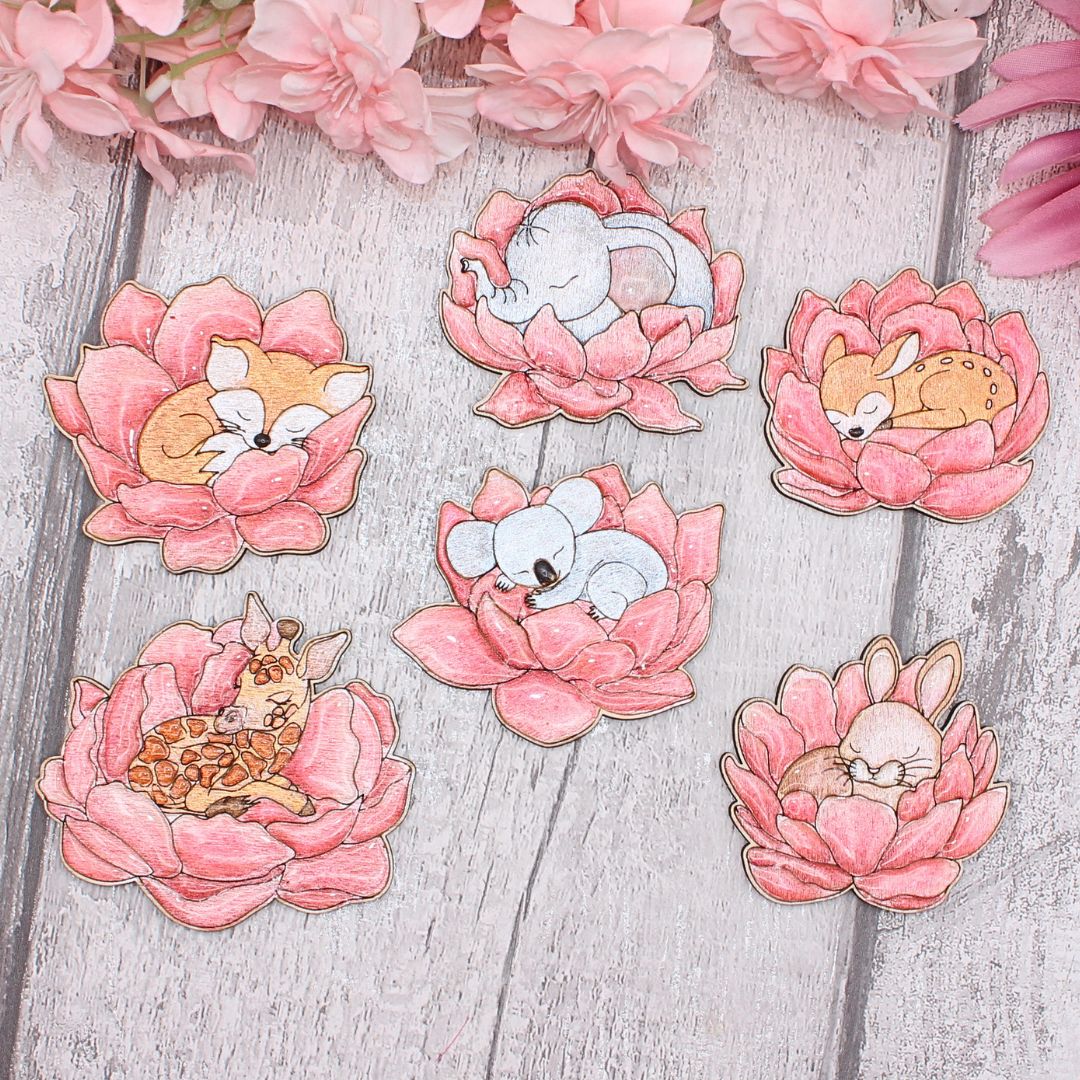 Baby Animals in Petals