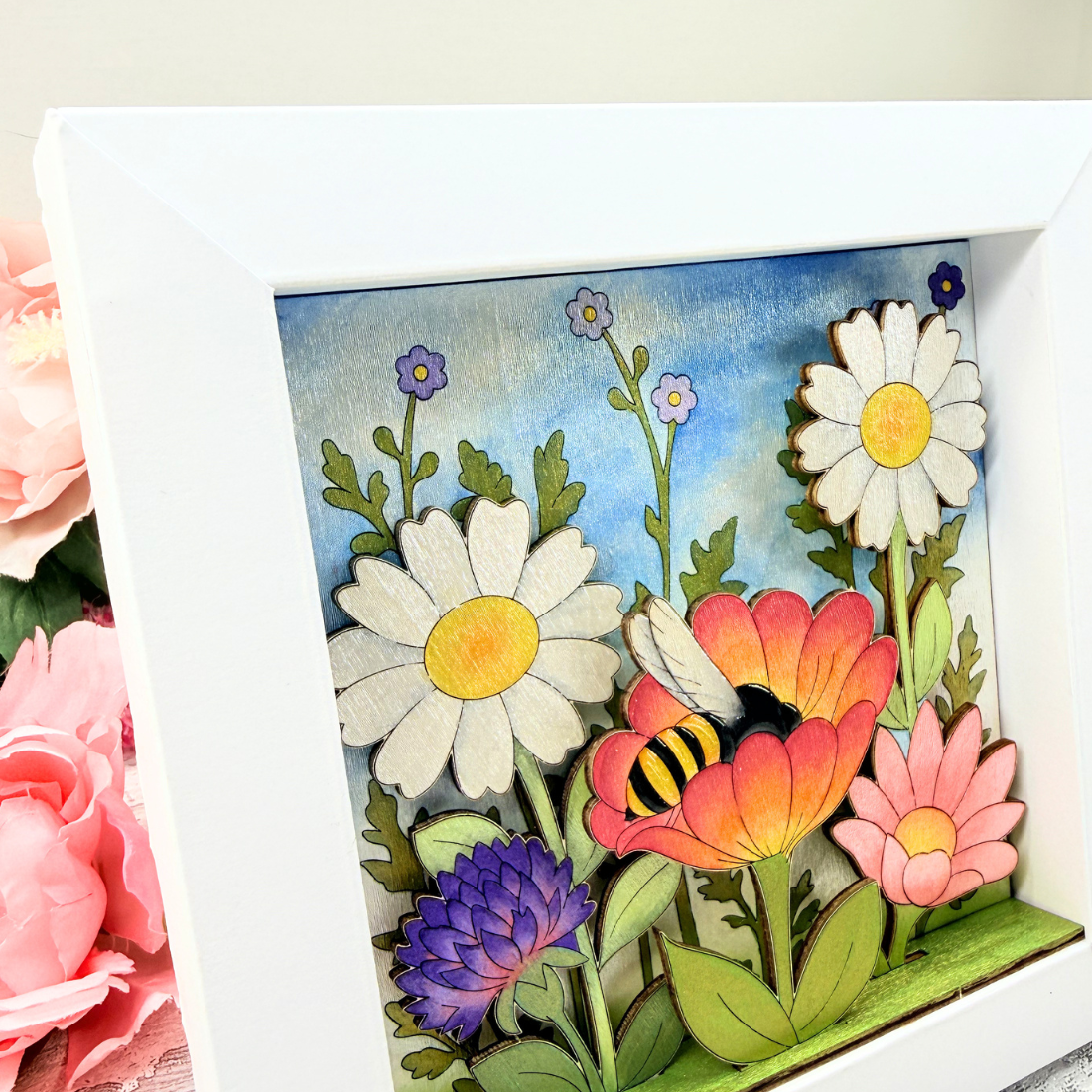 Bee in Bloom Frame Scene