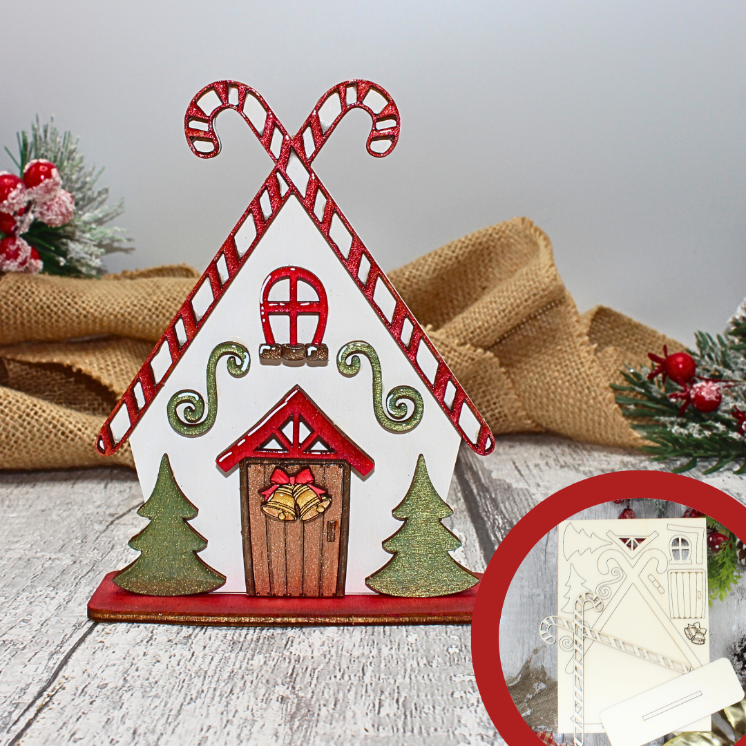 Christmas Village - Candy Cane Cabin – LMGiftsbyDee