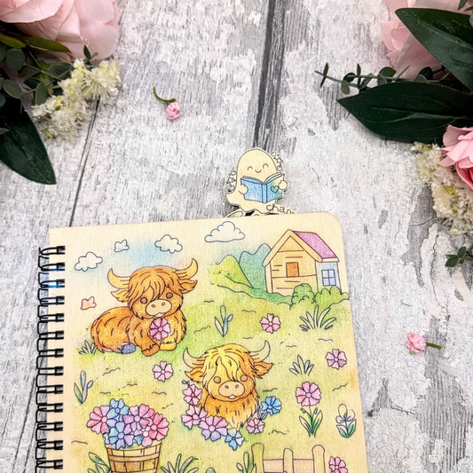 Just One More Chapter – Paintable Wooden Clip Bookmarks (Set of 5)