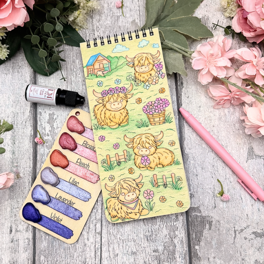 Highland Calm To-Do List – Paintable Cow Wooden Cover