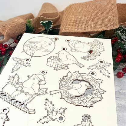 Christmas Robin Gift Tag Set