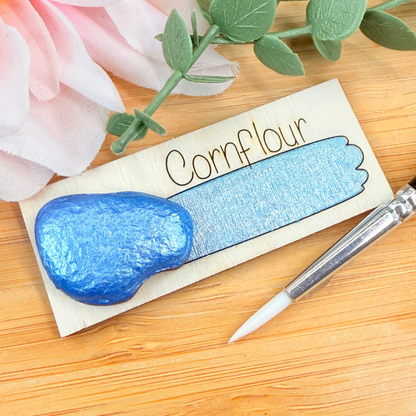 Handmade Shimmer Watercolour Paint - Cornflour