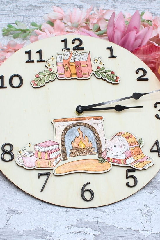 Cosy Kitty Clock Face Add on (clock not included)