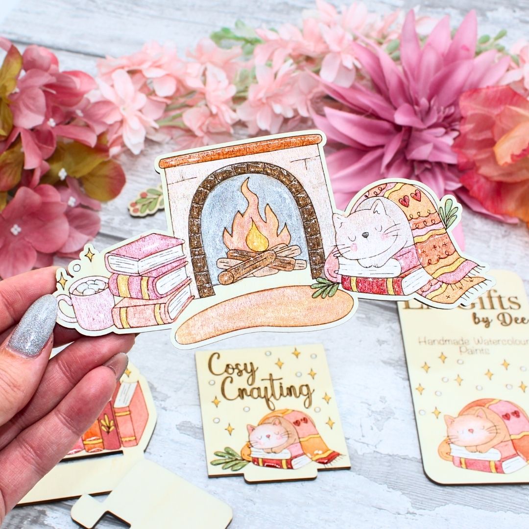 Cosy Kitty Clock Face Add on (clock not included)