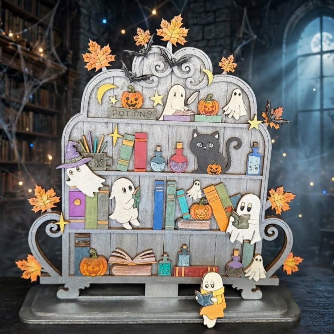 Boo & Books Shelf Sitter