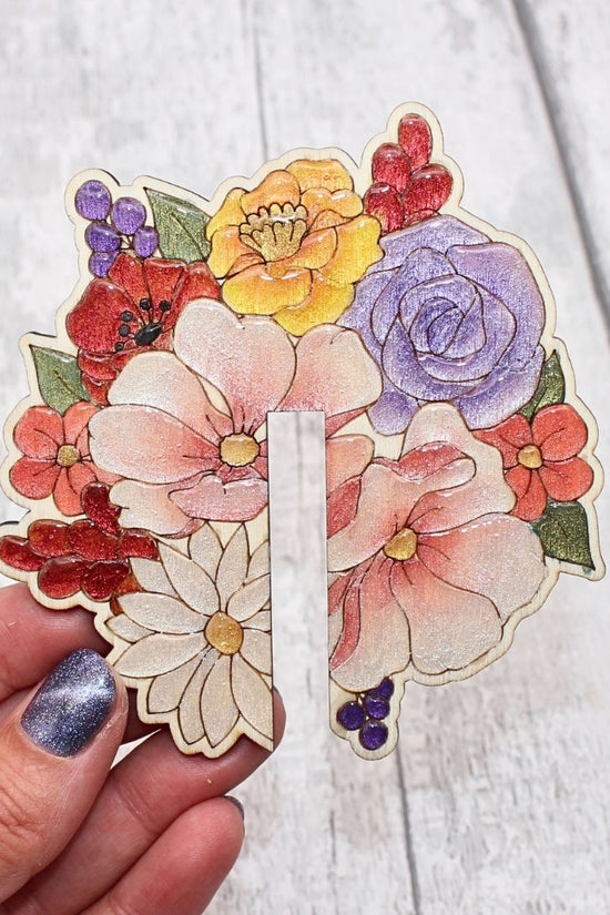Doggy Leash Holder | Coat Hanger | Key Holder - Floral Design