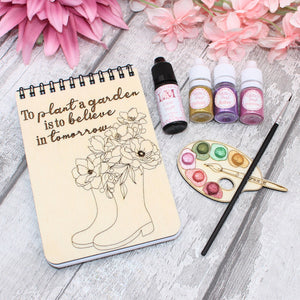 A6 Floral Notebook Craft Kit - Jam Packed with Craft Materials
