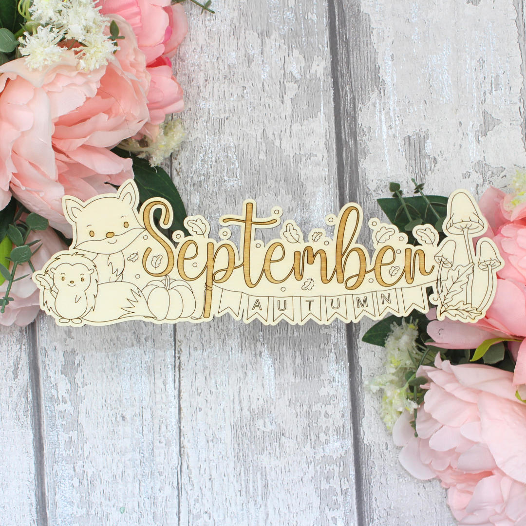 September Calendar Topper - Foxi Design