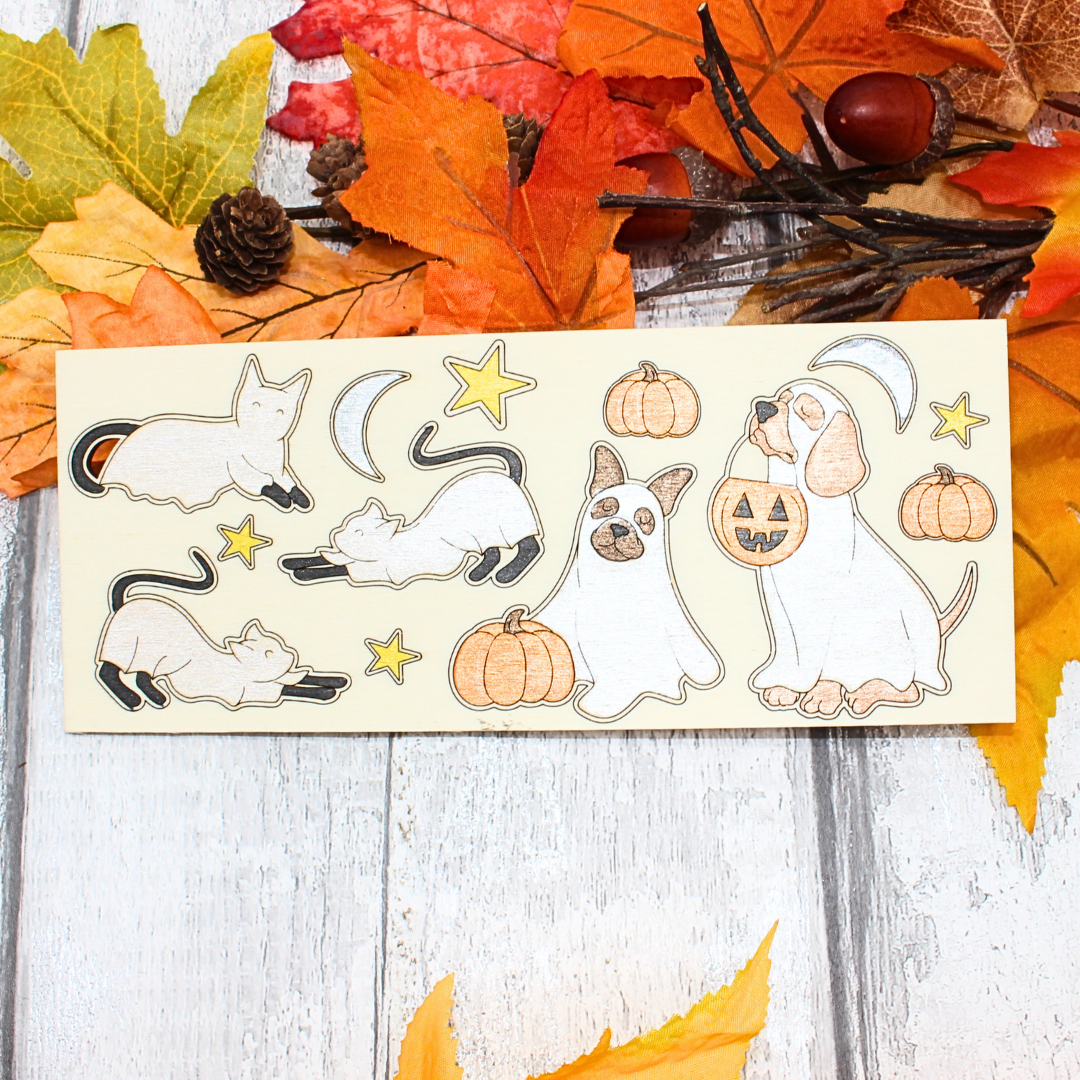 Ghostie Dogs & Kitties - Mini Sheet