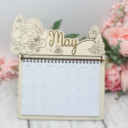 May Calendar Topper - Gnome Design