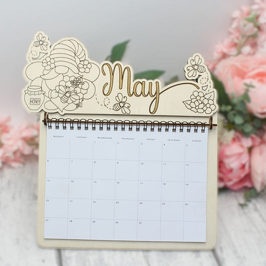 May Calendar Topper - Gnome Design