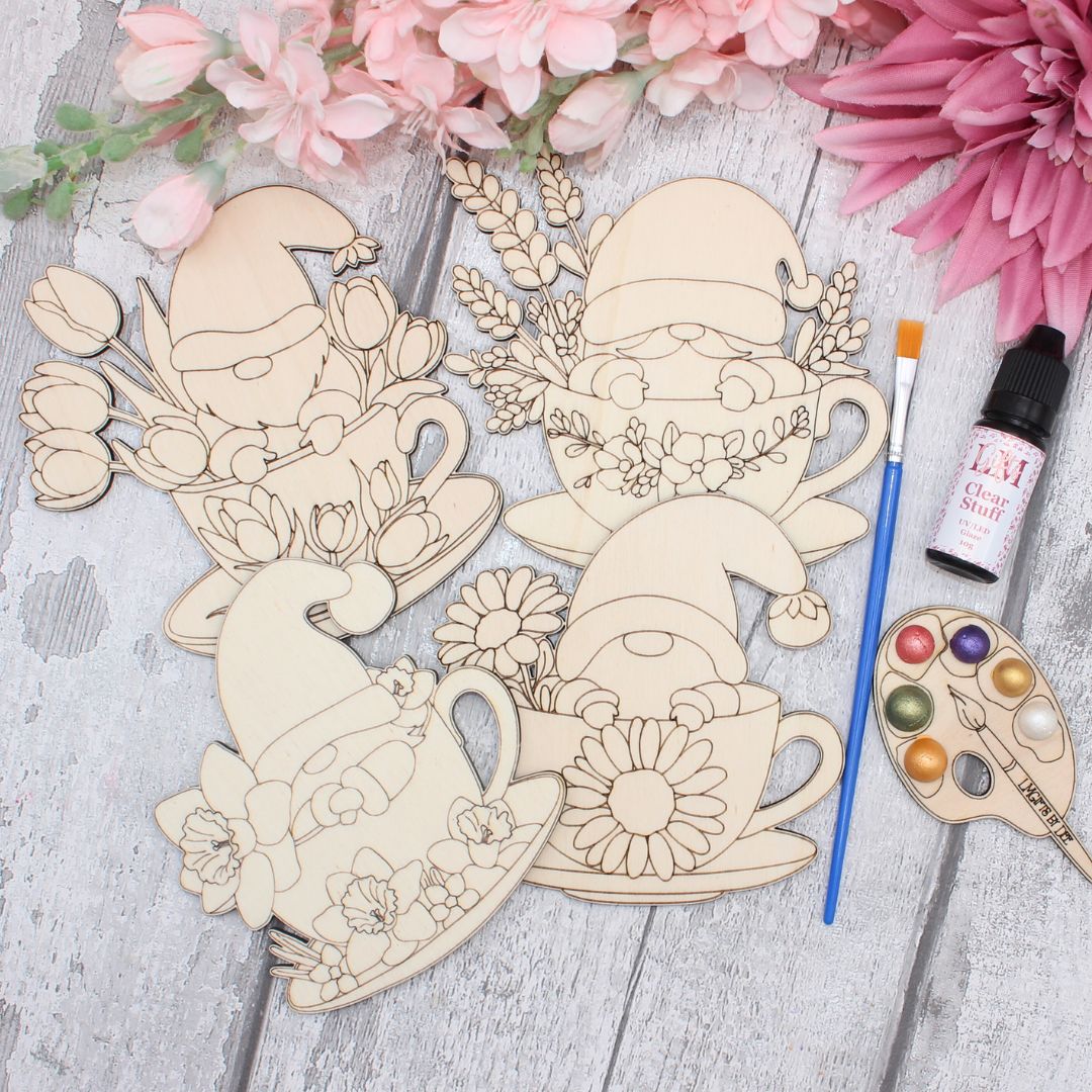 Tea Cup Gnome Coaster Craft Kit