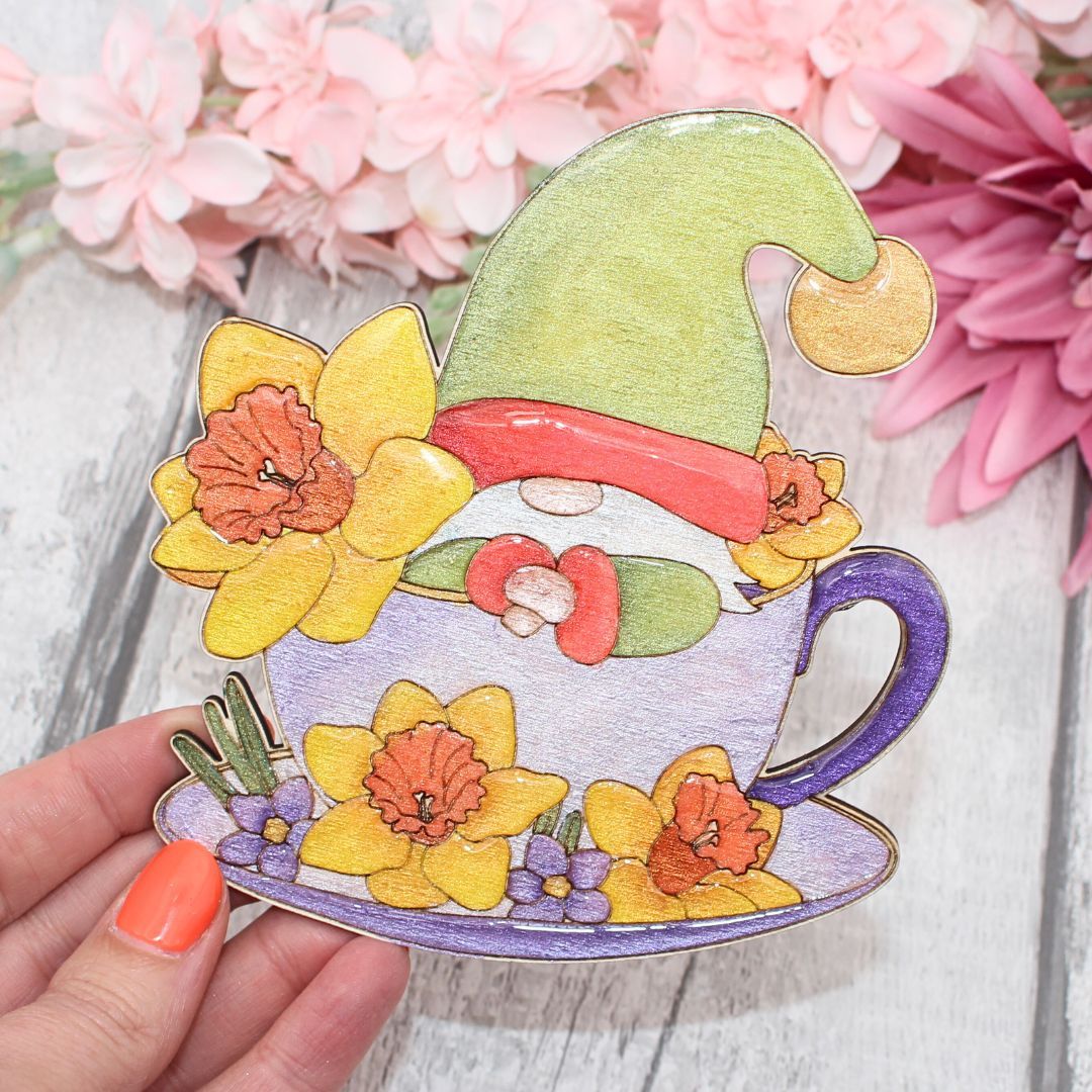 Tea Cup Gnome Coaster Craft Kit