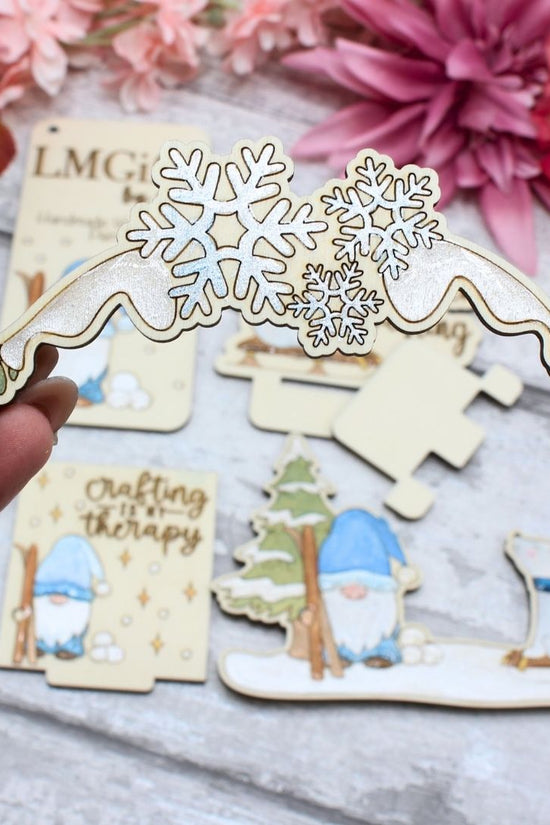 Winter Gnome Clock Face Add on (clock not included)