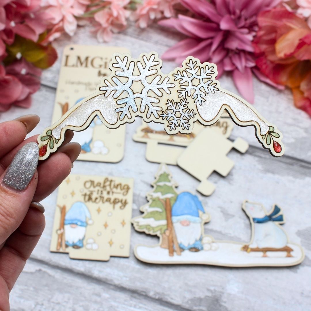 Winter Gnome Clock Face Add on (clock not included)