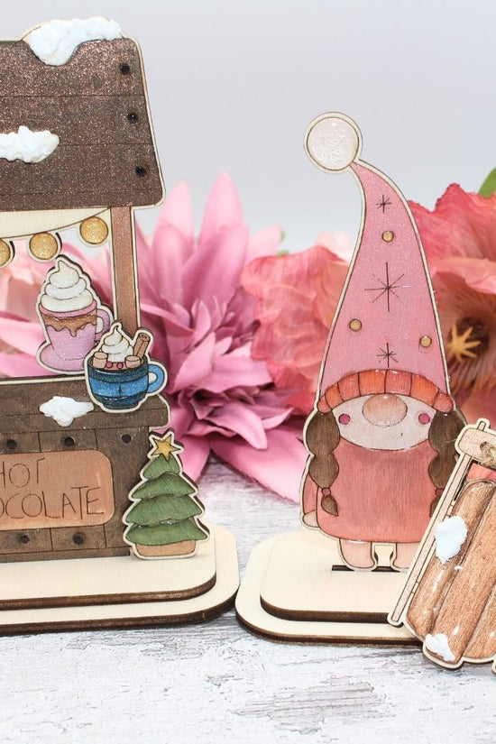 Gnome Hot Chocolate Stand Mini Craft kit
