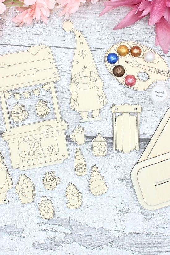 Gnome Hot Chocolate Stand Mini Craft kit