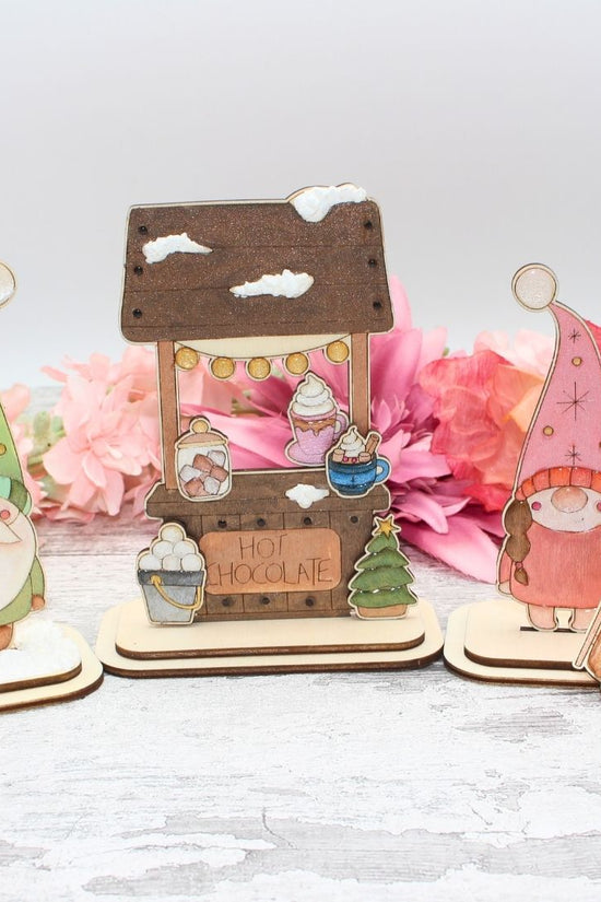 Gnome Hot Chocolate Stand Mini Craft kit