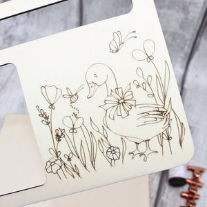 Goose in the Meadow Notepad Holder Craft Kit
