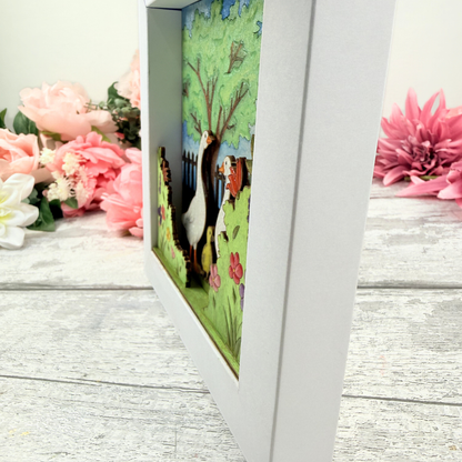 Goose Family Frame Scene