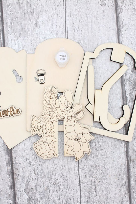 Doggy Leash Holder | Coat Hanger | Key Holder - Christmas Design