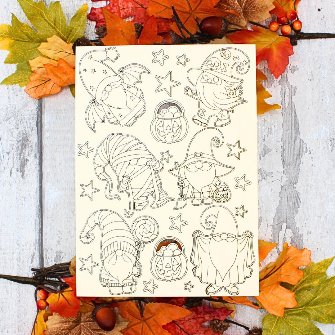 Halloween Gnome Set – A5 Sheet