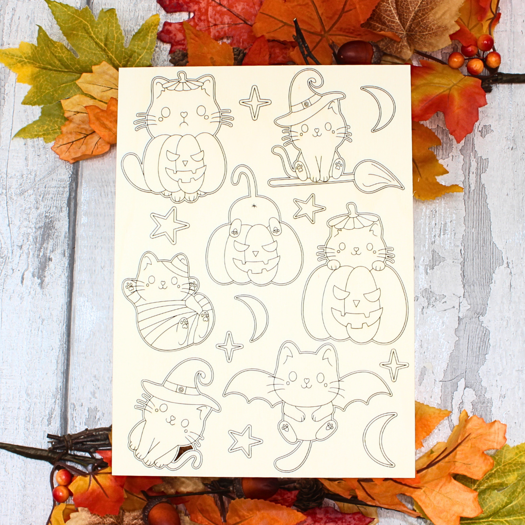 Halloween Kitty Set – A5 size