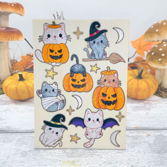 Halloween Kitty Set – A5 size