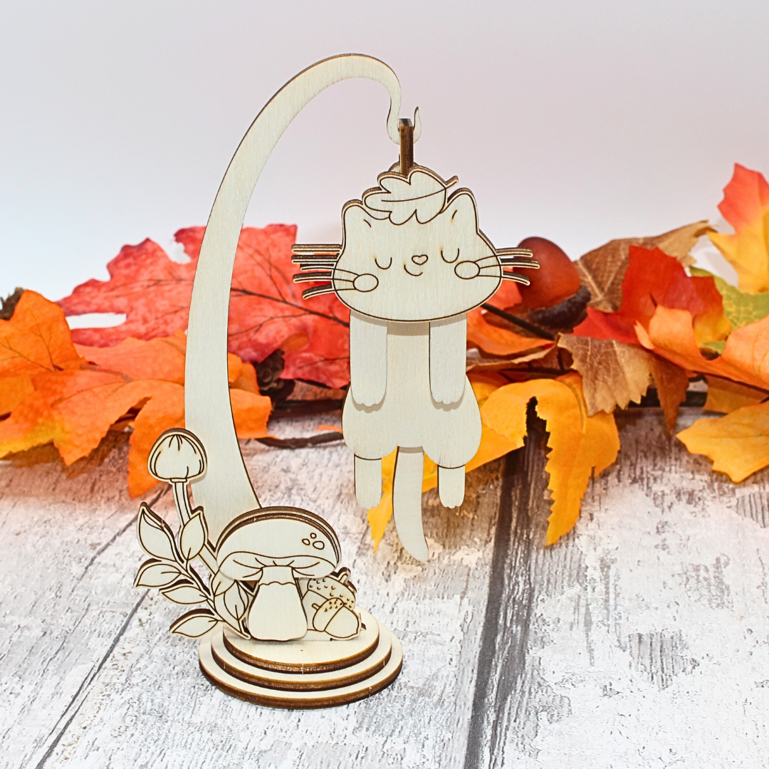 Autumn Wiggly Hanger Trio – Fox, Cat & Highland Cow