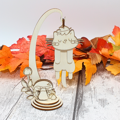 Autumn Wiggly Hanger Trio – Fox, Cat & Highland Cow