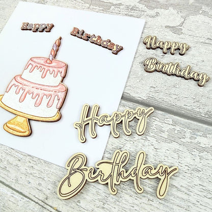 Happy Birthday Sentiments Pop-Out Sheet