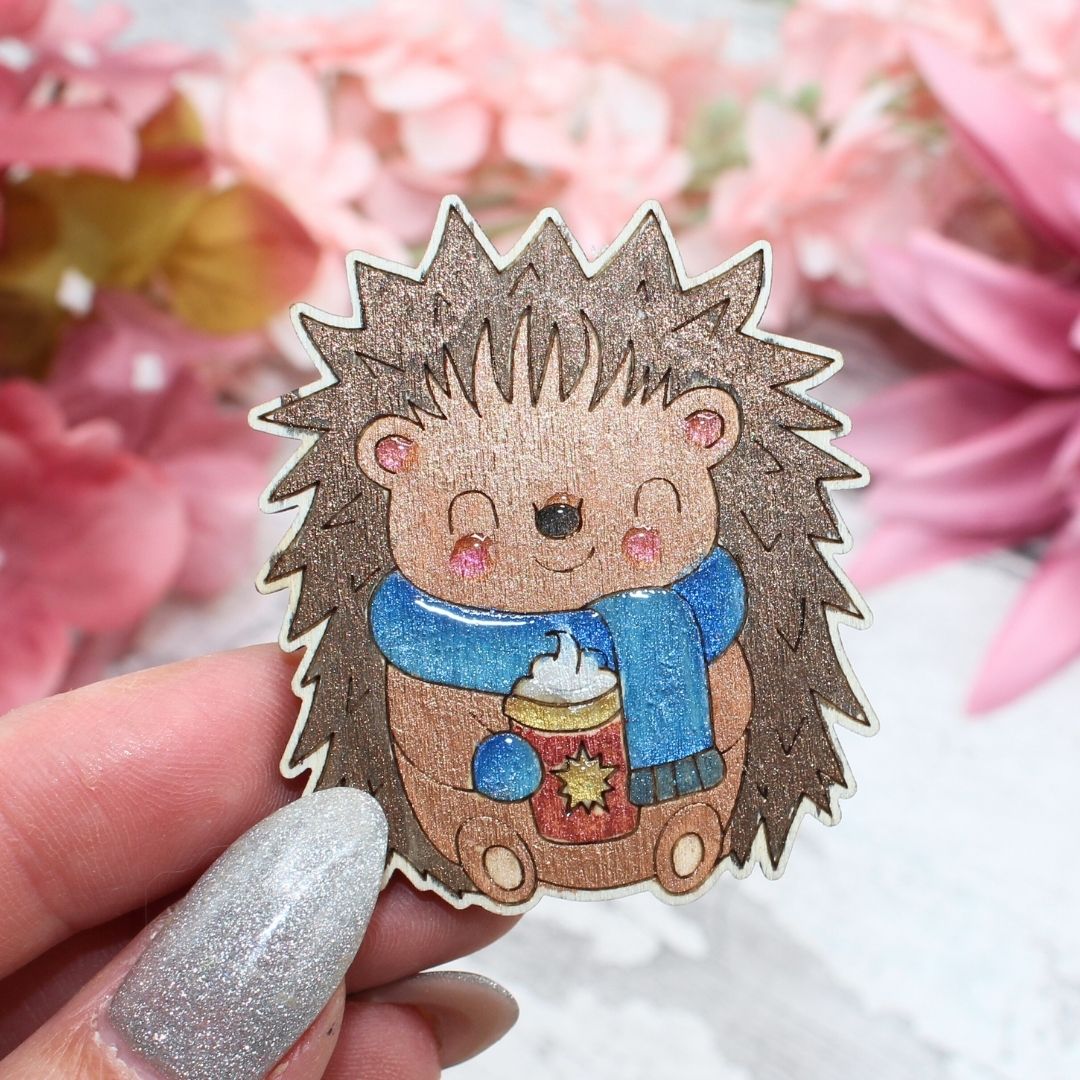 Cute Winter Hedgehog set