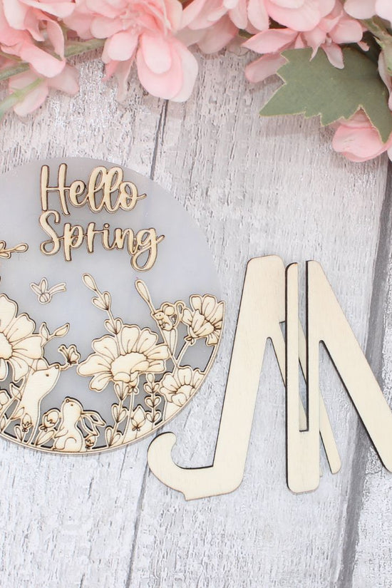 Hello Spring Meadow Sign