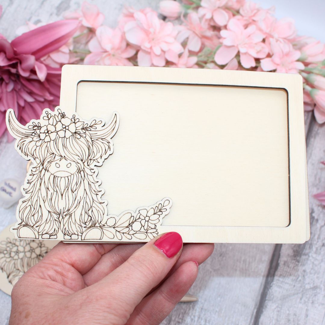 Highland Cow Photo Frame Craft Kit