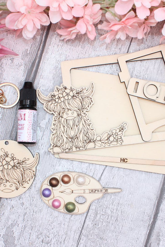 Highland Cow Photo Frame Craft Kit