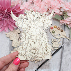 Highland Cow and Florals Mini Kit