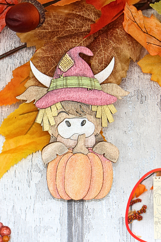 Harvest Highland Cow Pot Hanger