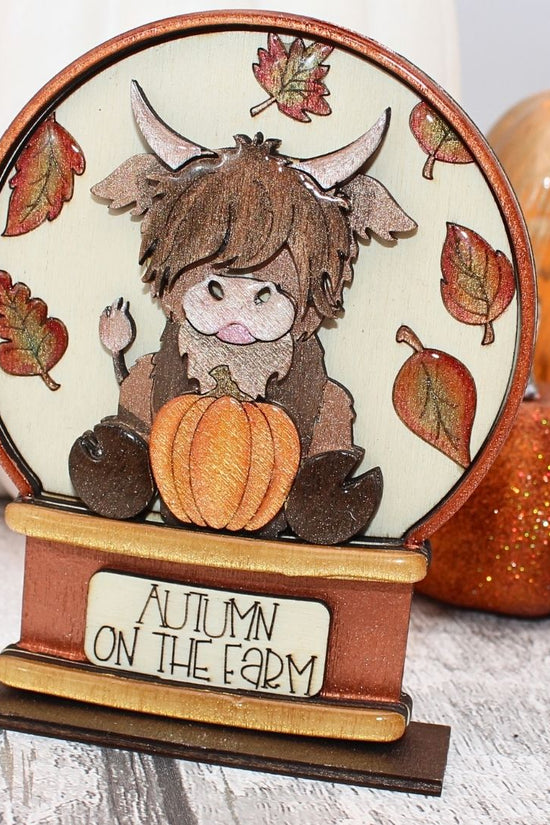 Highland Cow Globe Set