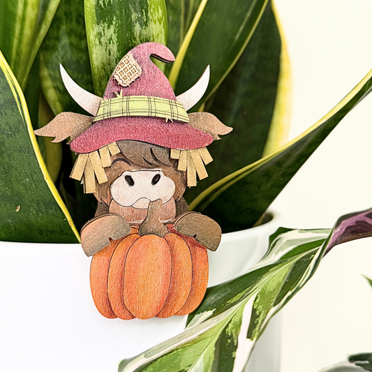 Harvest Highland Cow Pot Hanger