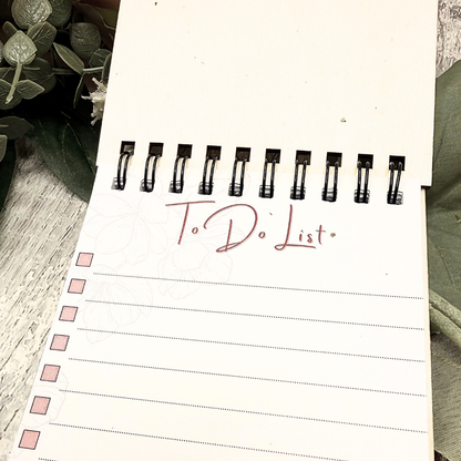Floral Daydream To-Do List – Paintable Wooden Cover