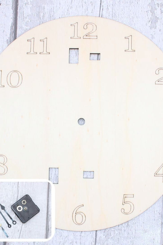 Spring Bunny Clock Set - Clock included
