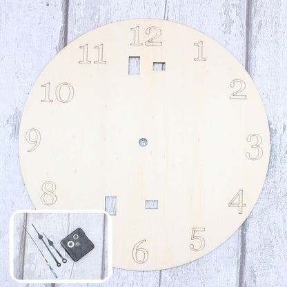 Spring Bunny Clock Set - Clock included