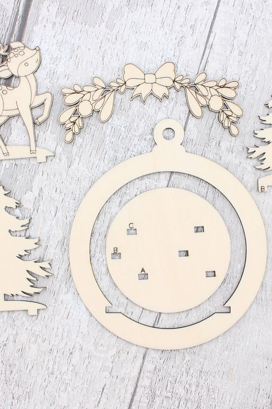 Little Deer 3D Tree Ornament Set