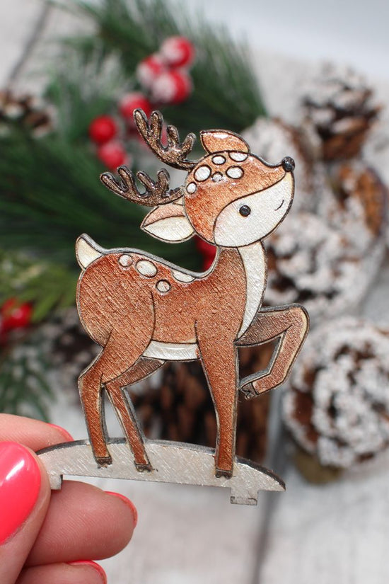 Little Deer 3D Tree Ornament Set