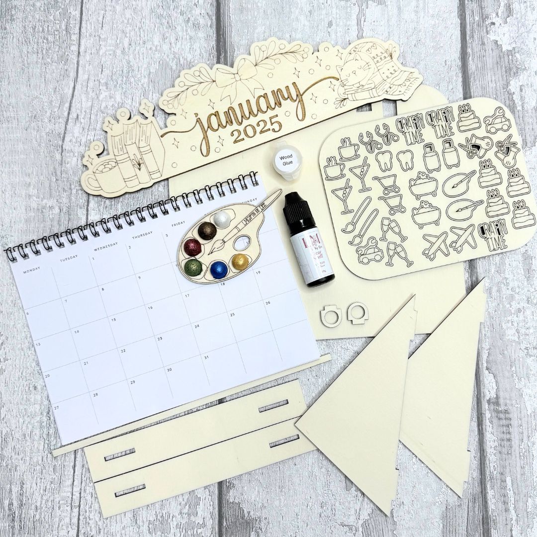 Calendar Craft Kit - Kitty Cat Design