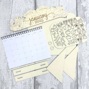 Calendar Craft Kit - Kitty Cat Design