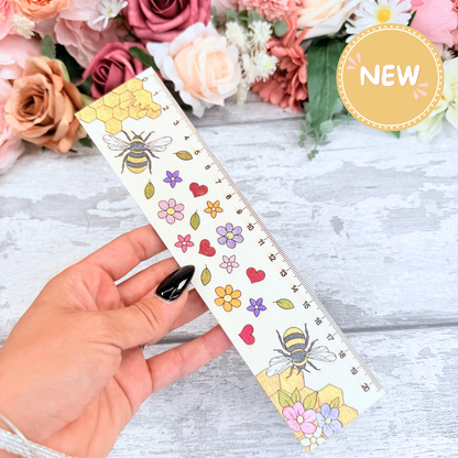 Bee Wooden Ruler
