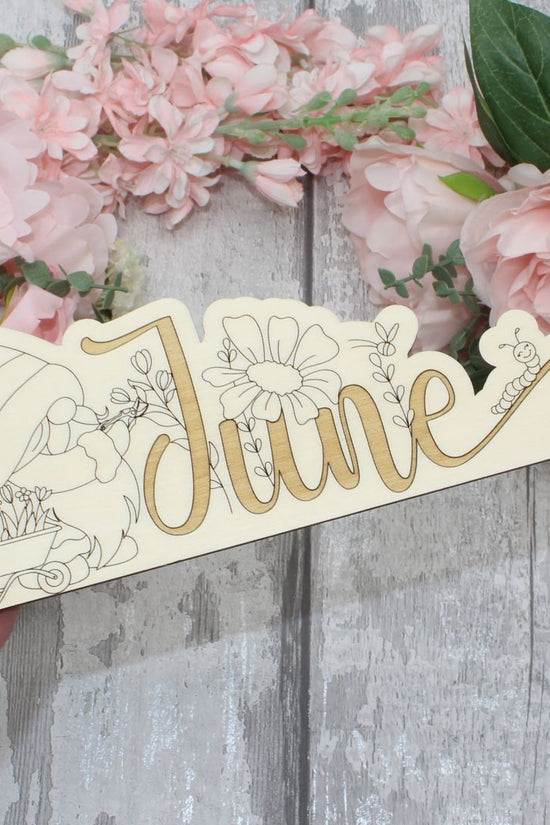 June Calendar Topper - Gnome Design