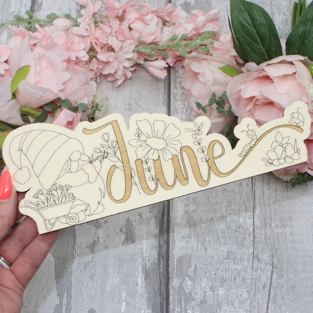 June Calendar Topper - Gnome Design